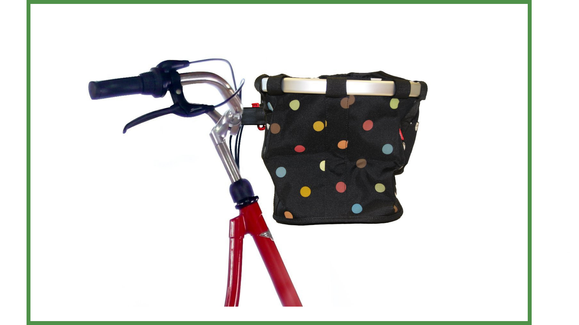 Un panier à fixer sur le vélo et facilement transportable en mode piéton