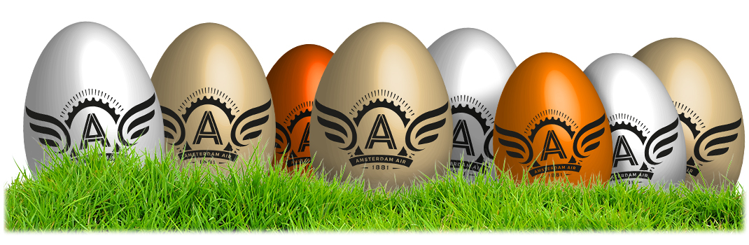 œufs dans l'herbe du matin